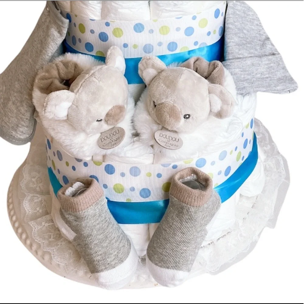 Koala Diaper Cake, Koala Themed